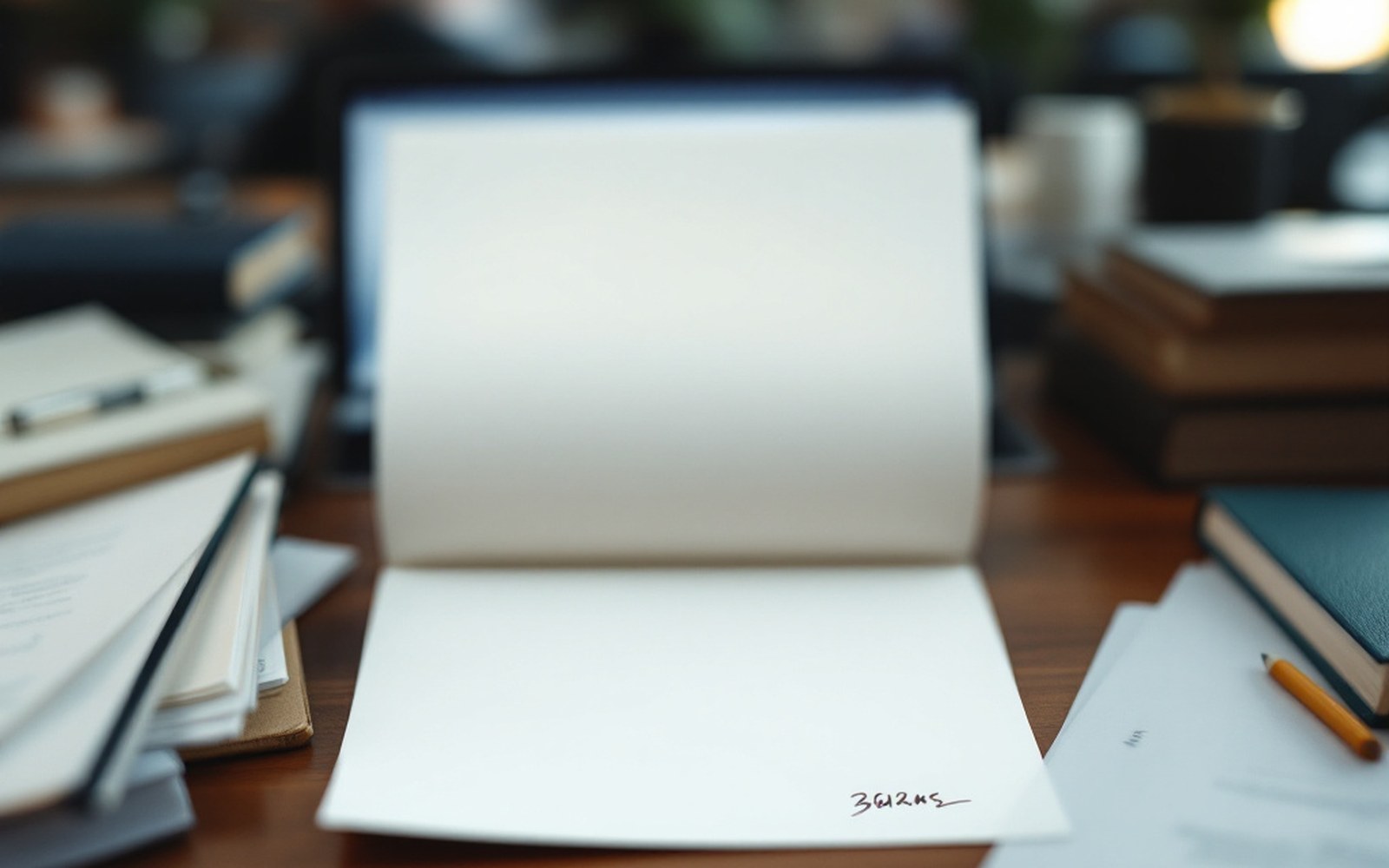 An open letter printed on headed paper with three signatures at the foot, lying on a desk